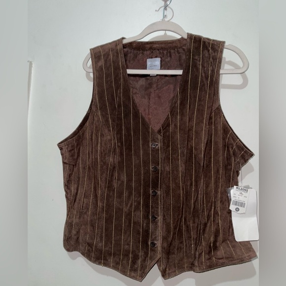 NWT Vintage Wilson Leather Vest - Picture 6 of 10